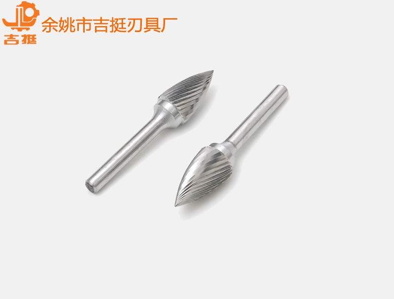 单纹柄经Φ6 气动钨钢打磨头(弧形尖顶G1625M06)