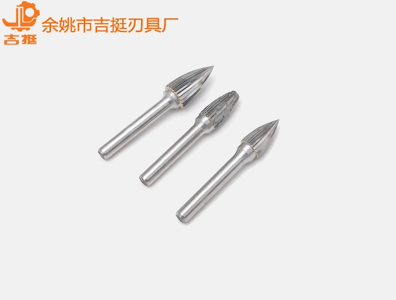 单纹柄经Φ6 钨钢气磨头(弧形尖头G1020直齿)